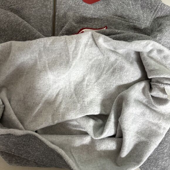 Triblend Sweats League 1/4 Zip Sweatshirt Mens XL Gray Cardinal Athleisure Sport - Picture 9 of 10
